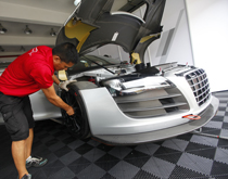 純黑色拼接式賽車(chē)P房地板